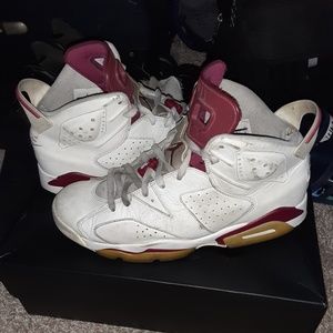 Air Jordan 6s Maroon